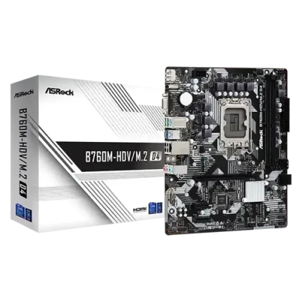 ASRock B760M-HDV/M.2 D4 Micro ATX Motherboard